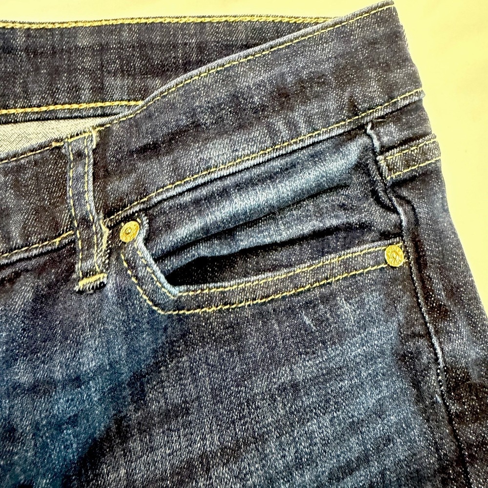 White House Black Market Girlfriend Jeans Blue Mid-Rise sz4 Cotton blend stretch - Picture 4 of 15